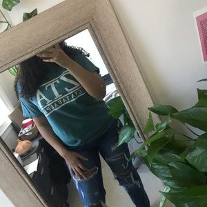 Zeta Tau Alpha Teal Comfort Colors Tee Shirt